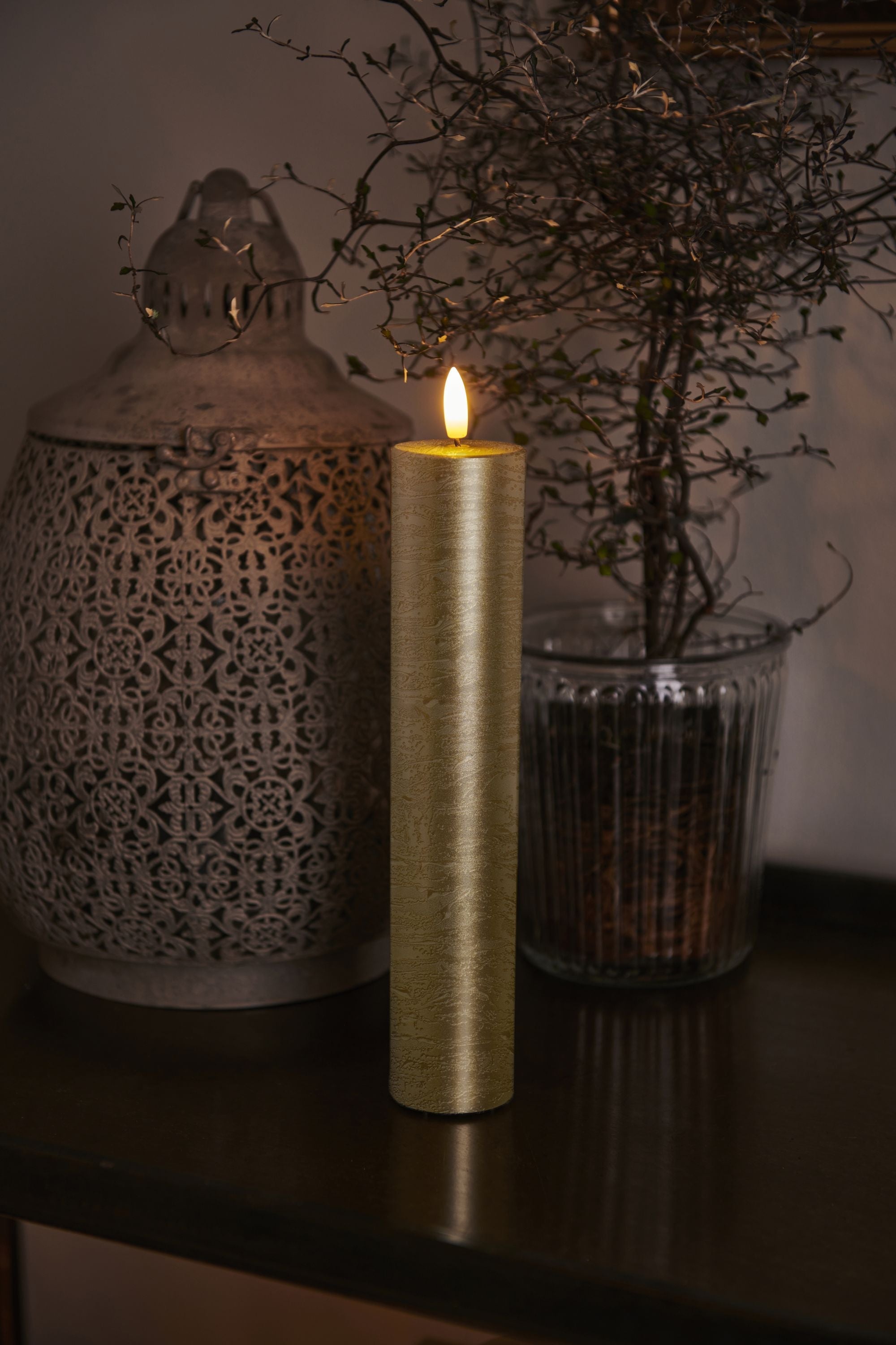 [product_category]-Sirius Sille Led Candle ø5x H25cm, Gold-Sirius-5707310807637-80763-SIR-2