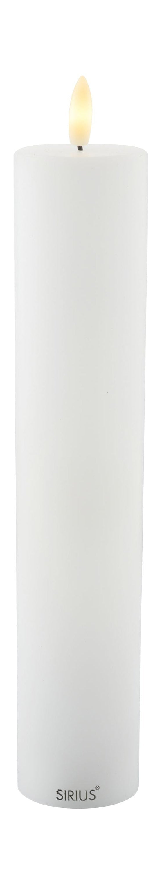 Sirius Sille ledde Candle White, Ø5x H25cm