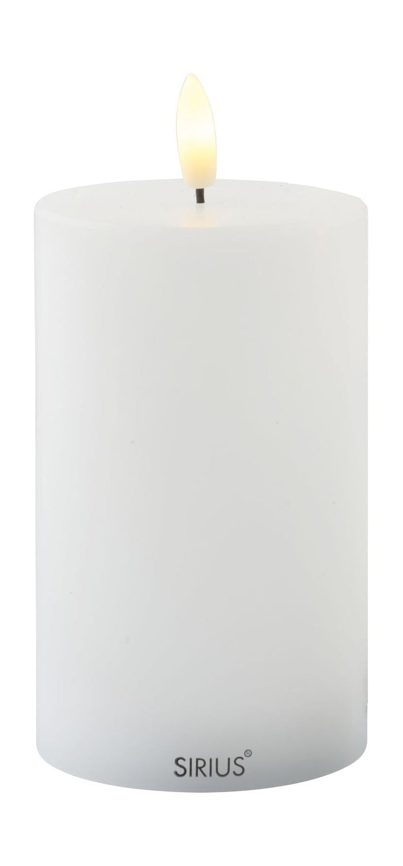 Sirius Sille ledde Candle White, Ø7,5x H12,5cm