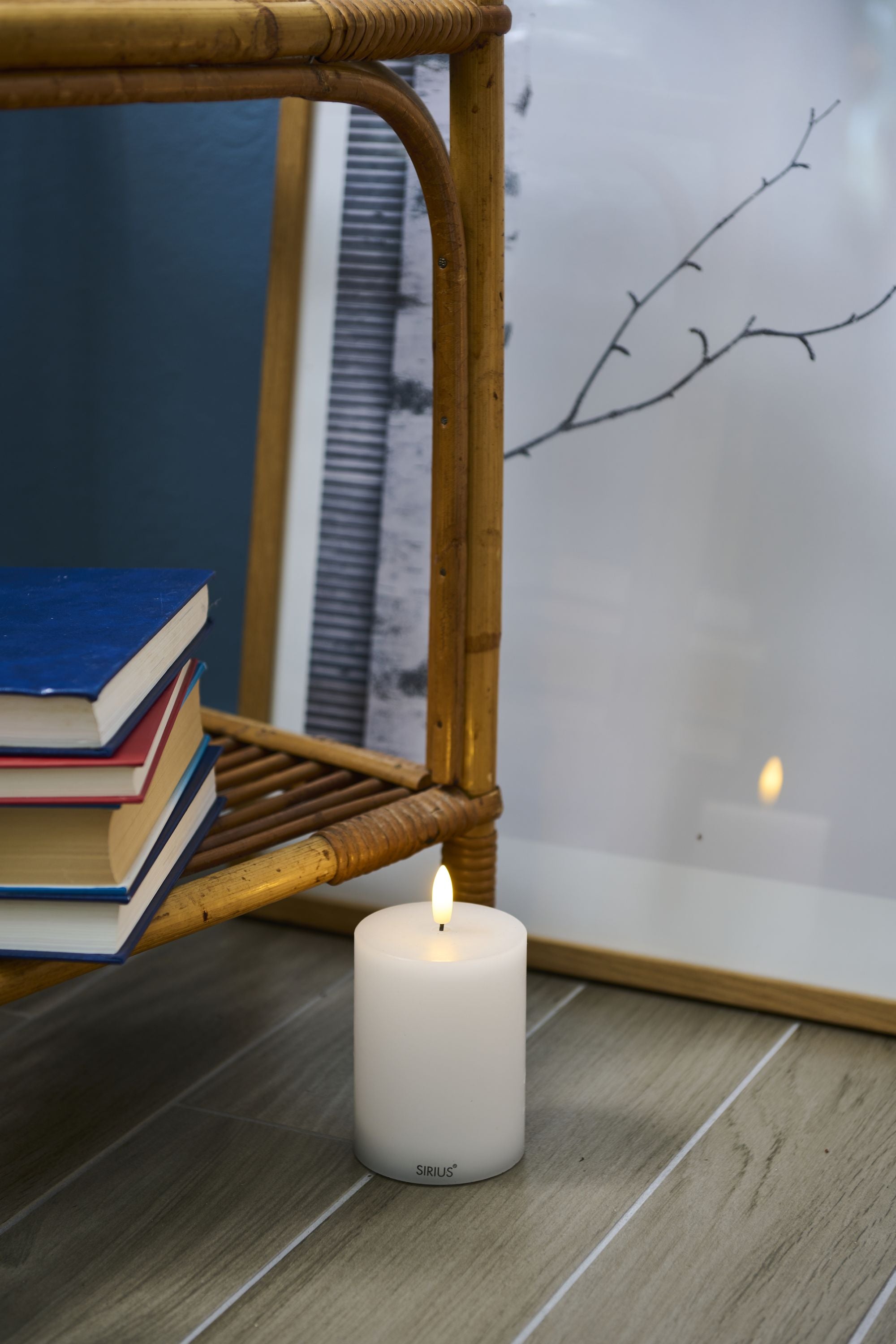 [product_category]-Sirius Sille Rechargeable Led Candle White, ø7,5x H10 Cm-Sirius-5707310806203-80620-SIR-3