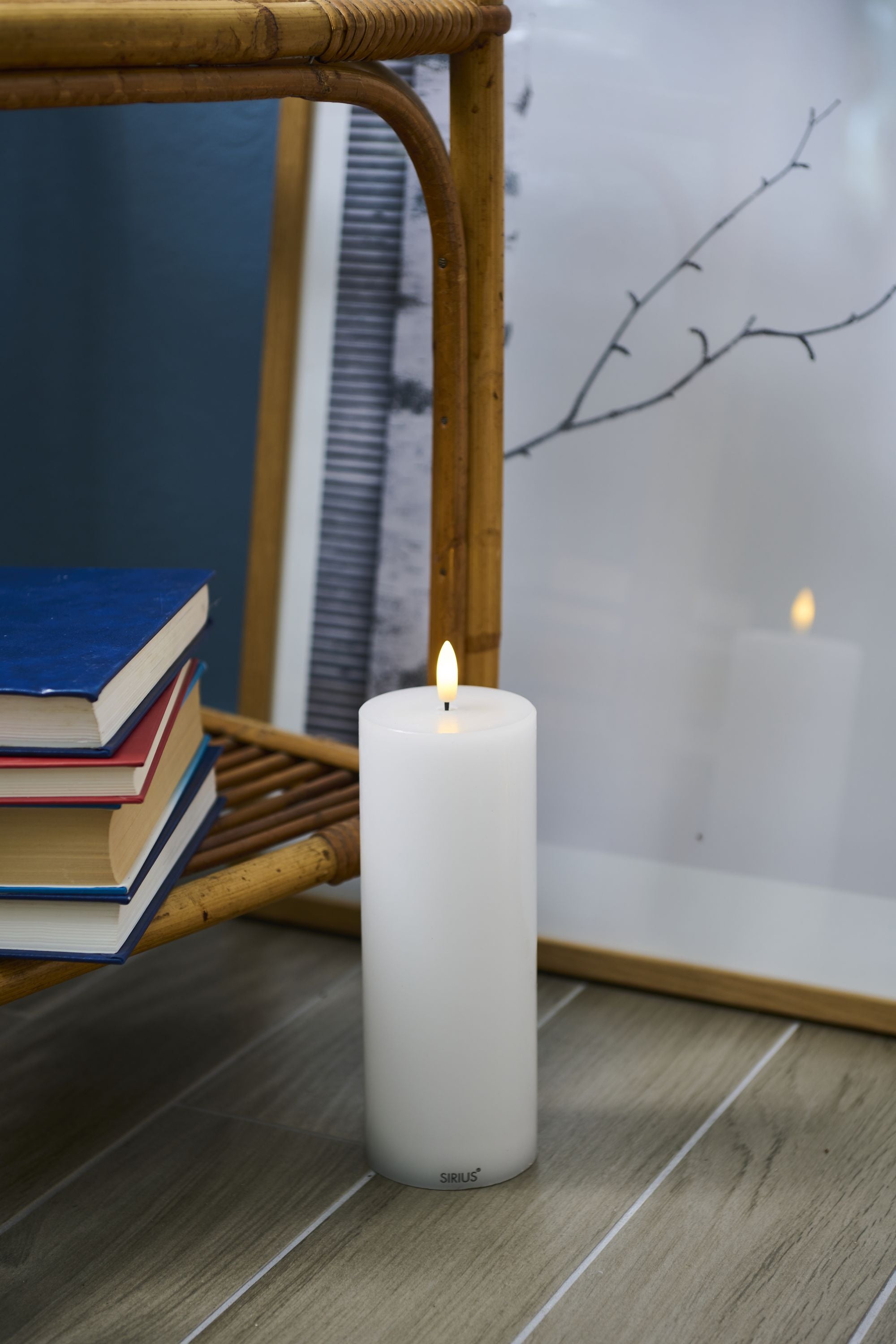 [product_category]-Sirius Sille Rechargeable Led Candle White, ø7,5x H20 Cm-Sirius-5707310806234-80623-SIR-2