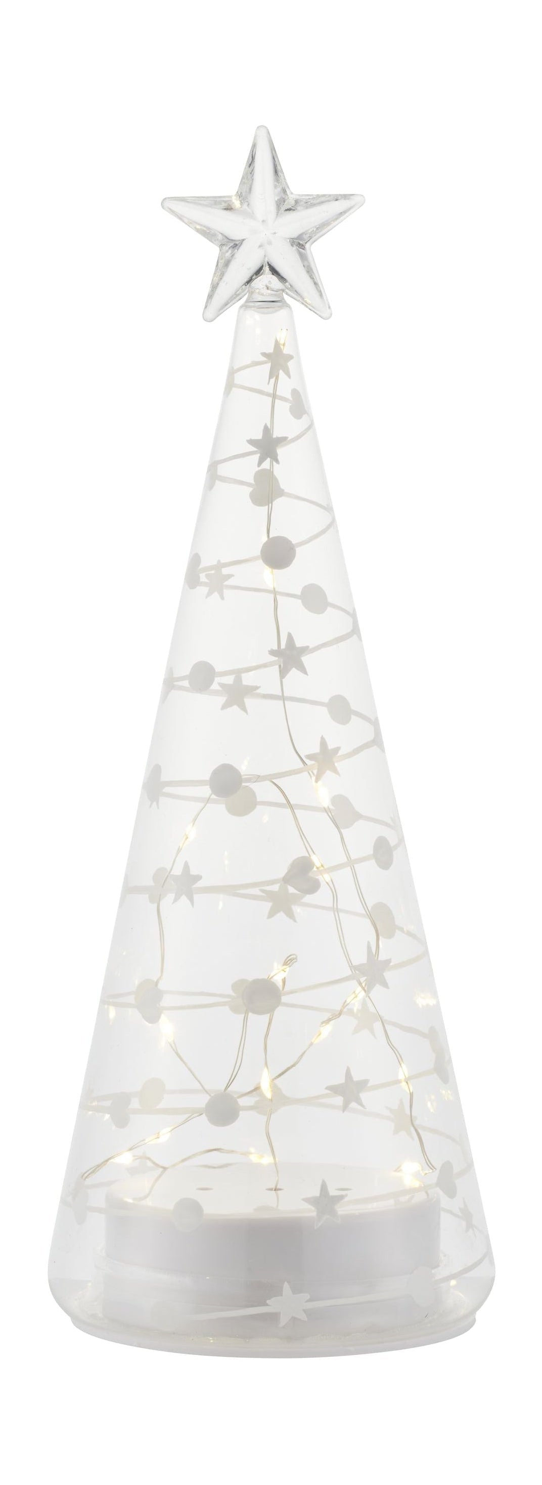 Sirius dulce árbol de Navidad, H26 cm, blanco/claro