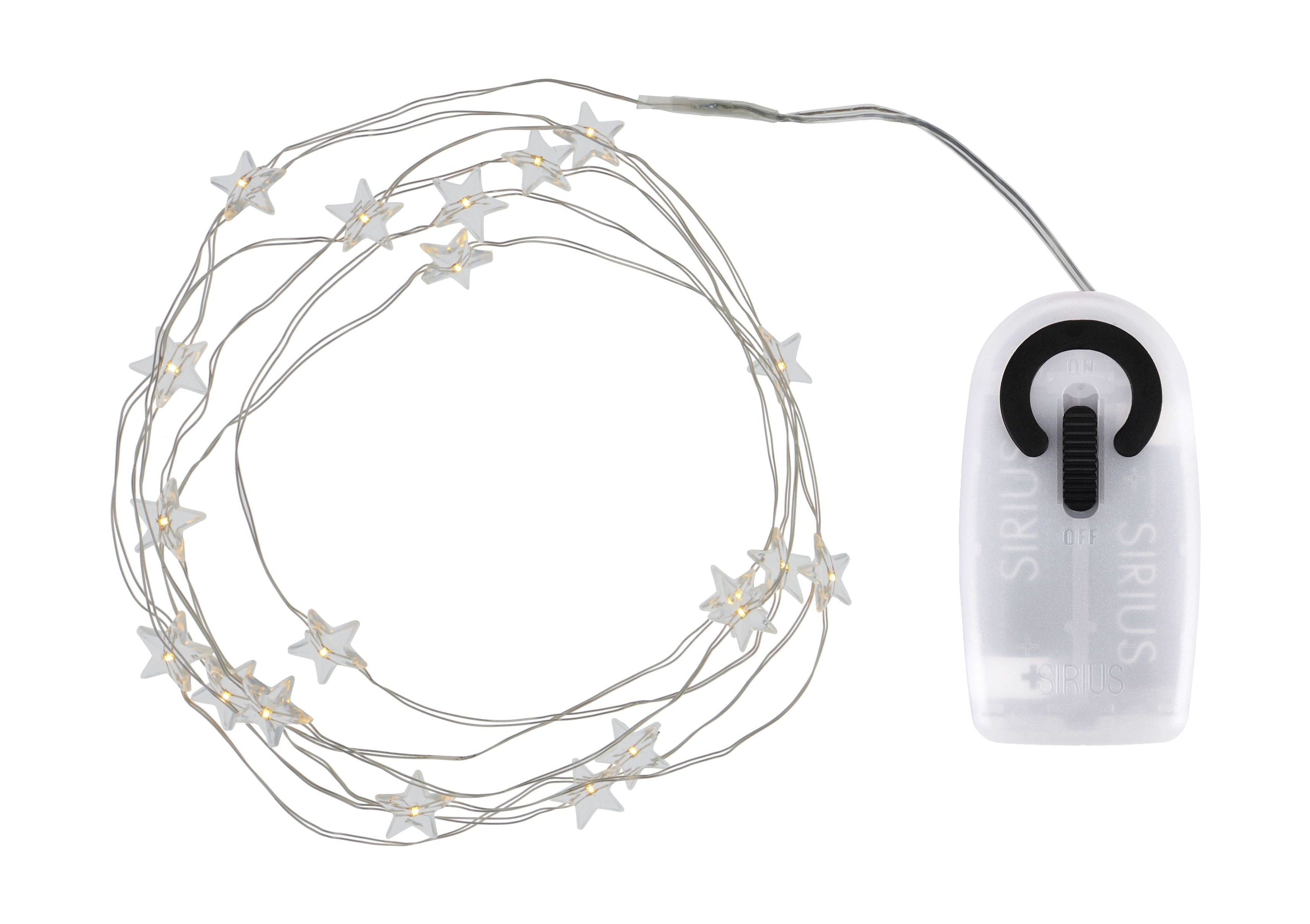 [product_category]-Sirius Trille Star Led Light Chain 20 Le Ds, Clear/Silver-Sirius-5707310307182-30718-SIR-1