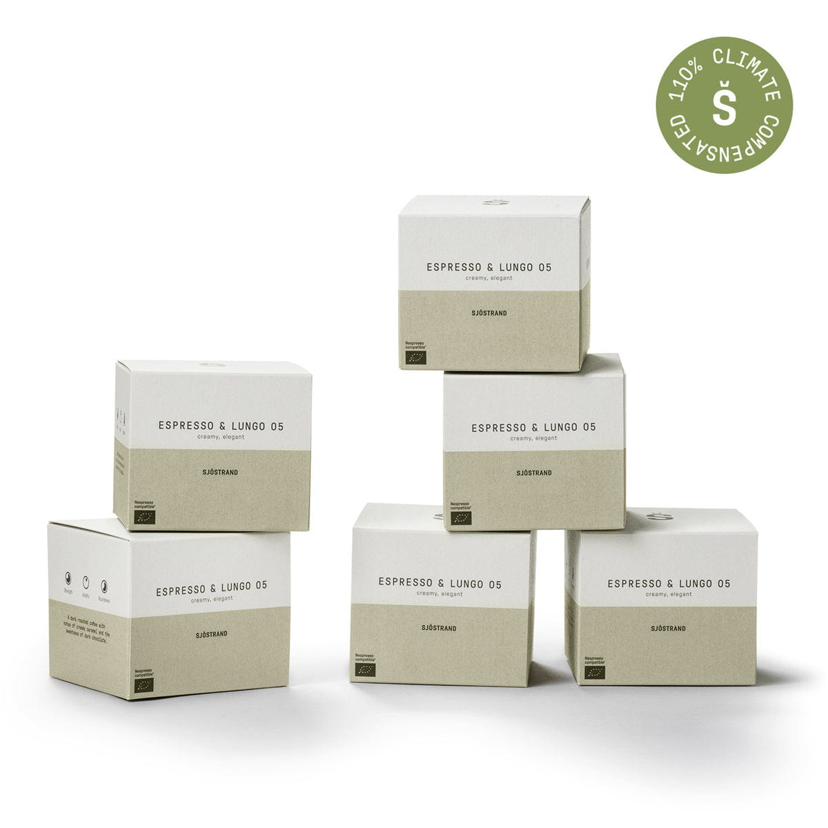 Sjötrand kaffekapslar 10 Pack, nr 5 Espresso & Lungo