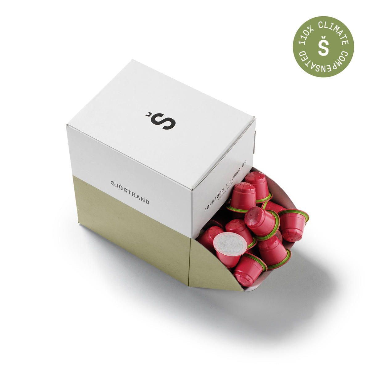 Sjötrand Coffee Capsules 100 Pack, No. 5 Espresso & Lungo