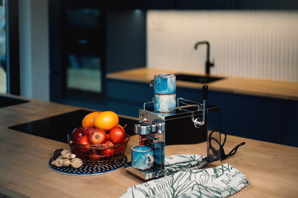Sjönstrand espresso kapselmaskin, rostfritt stål