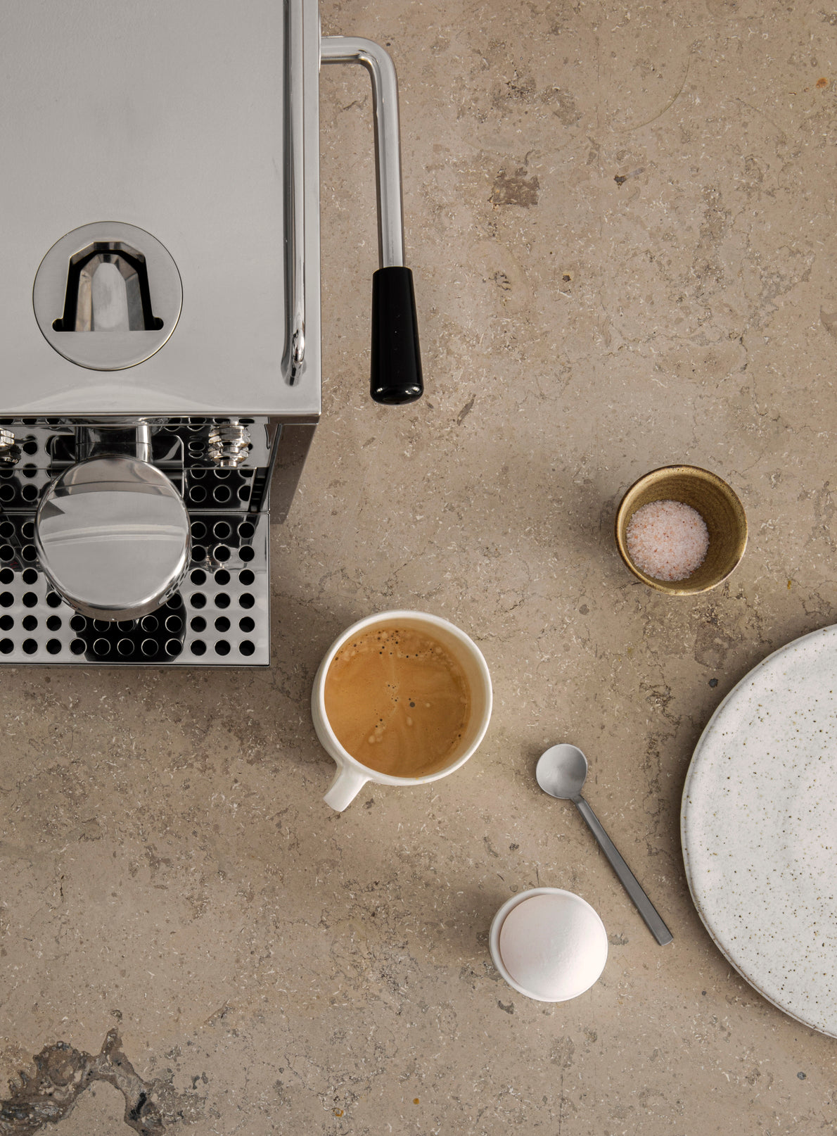 Sjönstrand espresso kapselmaskin, rostfritt stål
