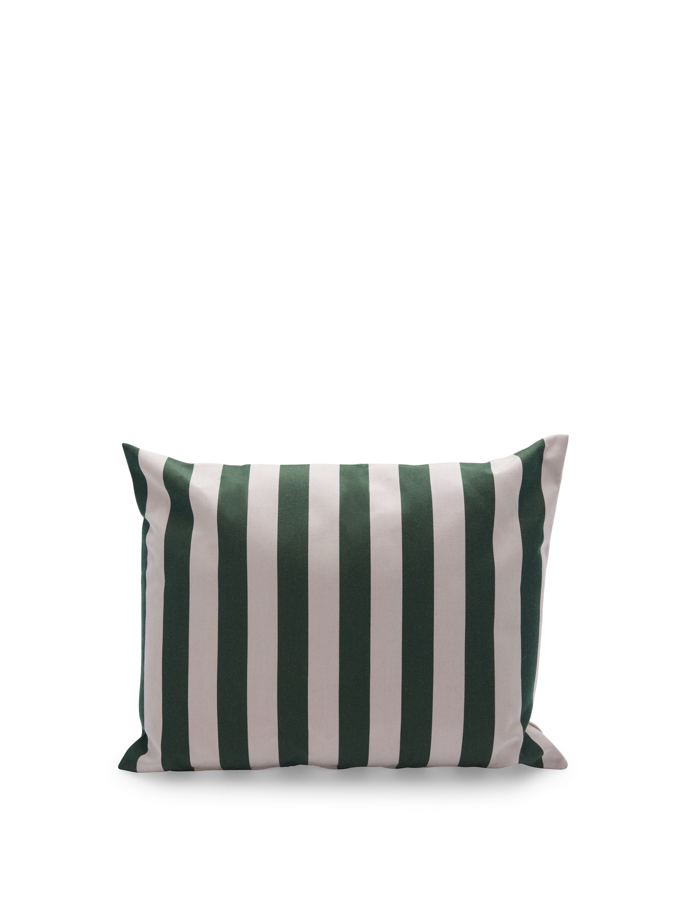 Oreiller Skagerak Barriere 50x40 cm, Abricot léger / Green foncé