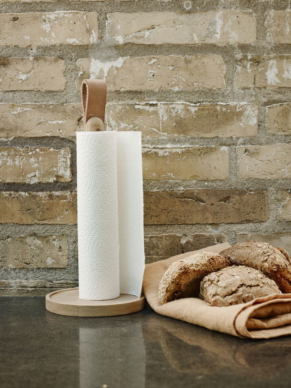 [product_category]-Skagerak Norr Paper Towel Holder, Oak-Skagerak-5706420073819-S1930239-SKA-2