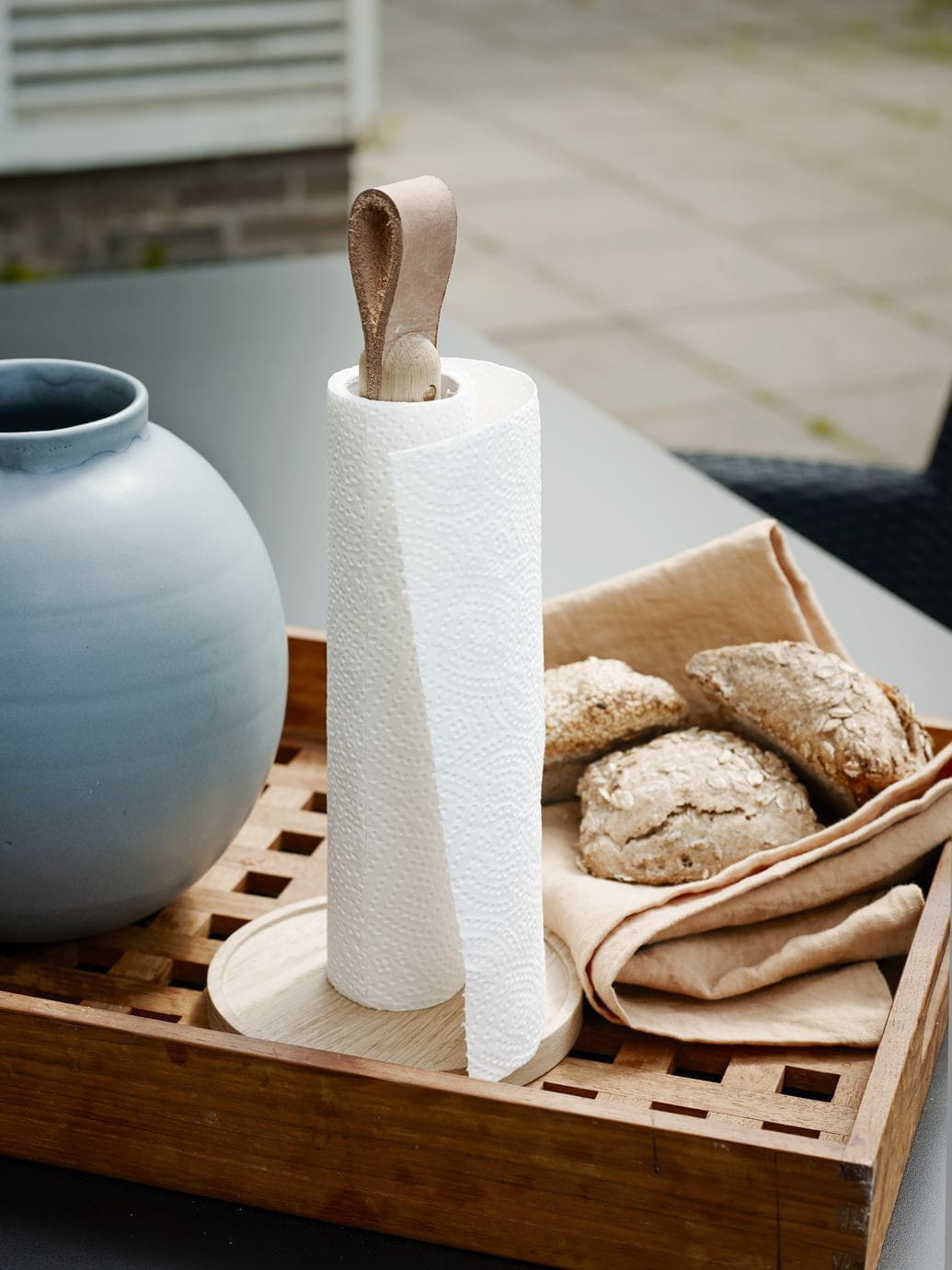 [product_category]-Skagerak Norr Paper Towel Holder, Oak-Skagerak-5706420073819-S1930239-SKA-8