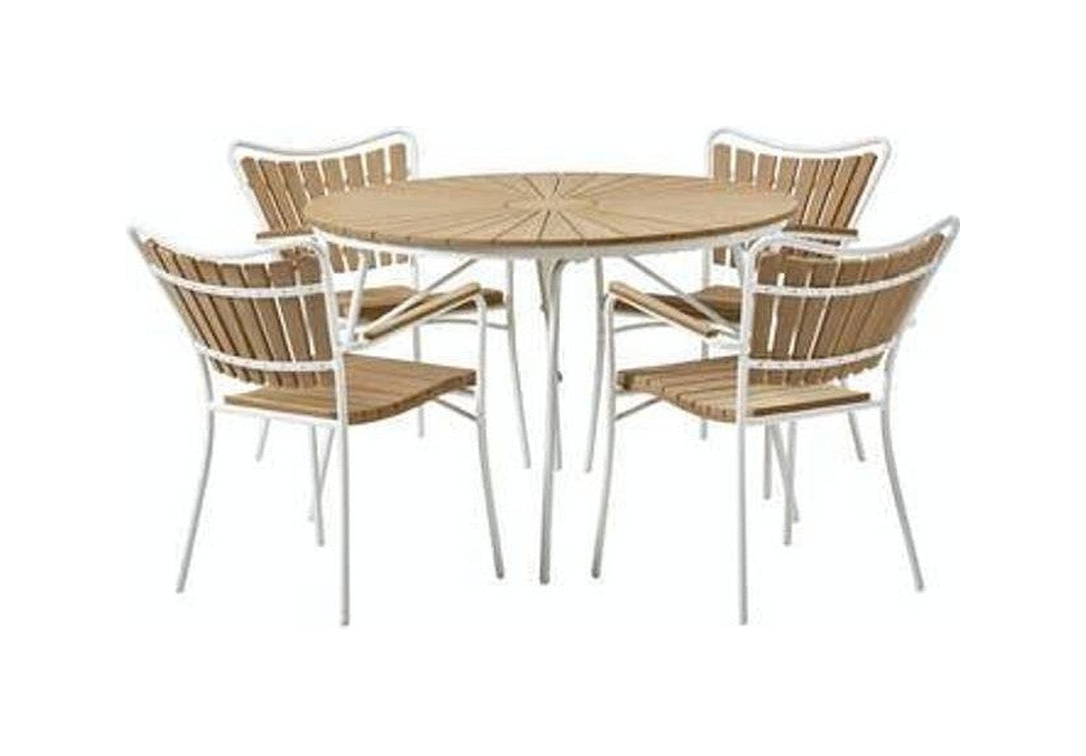 Skargaarden Kerteminde Ø110cm Garden furniture set, 1 tables incl. 4 chairs