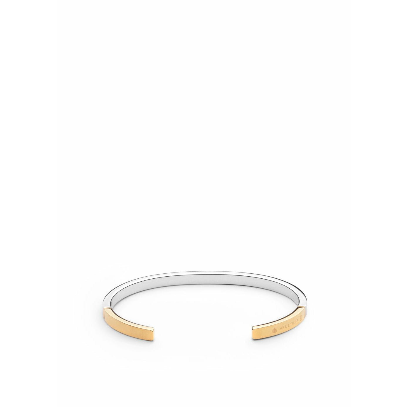 [product_category]-Skultuna Icon Bracelet Middle Polished Steel/Gold Plated, ø16,5 Cm-Skultuna-7340037824907-1474-M-SKU-2