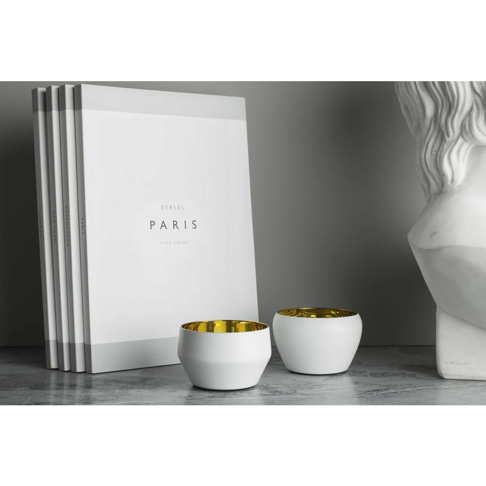 Skultuna Kin Tealight Holder Set Of 3, White