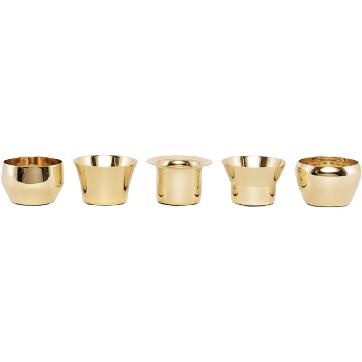 Skultuna Kin Tealight Holder Set de 5, laiton