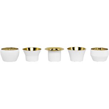 Skultuna Kin Tealight Holder Juego de 5, blanco