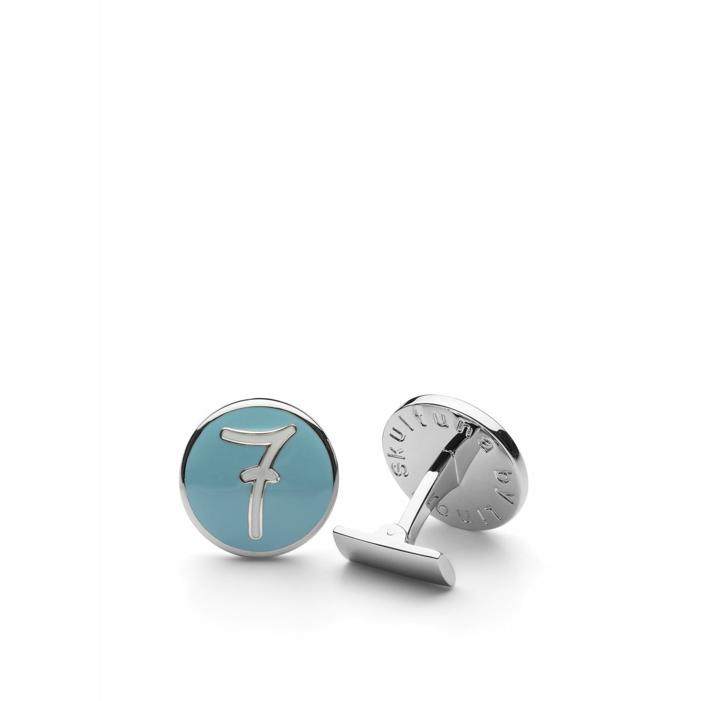 [product_category]-Skultuna Lino Ieluzzi Cufflink ø1,9 Cm, Azzurro-Skultuna-7340037807351-1053-A-SKU-1