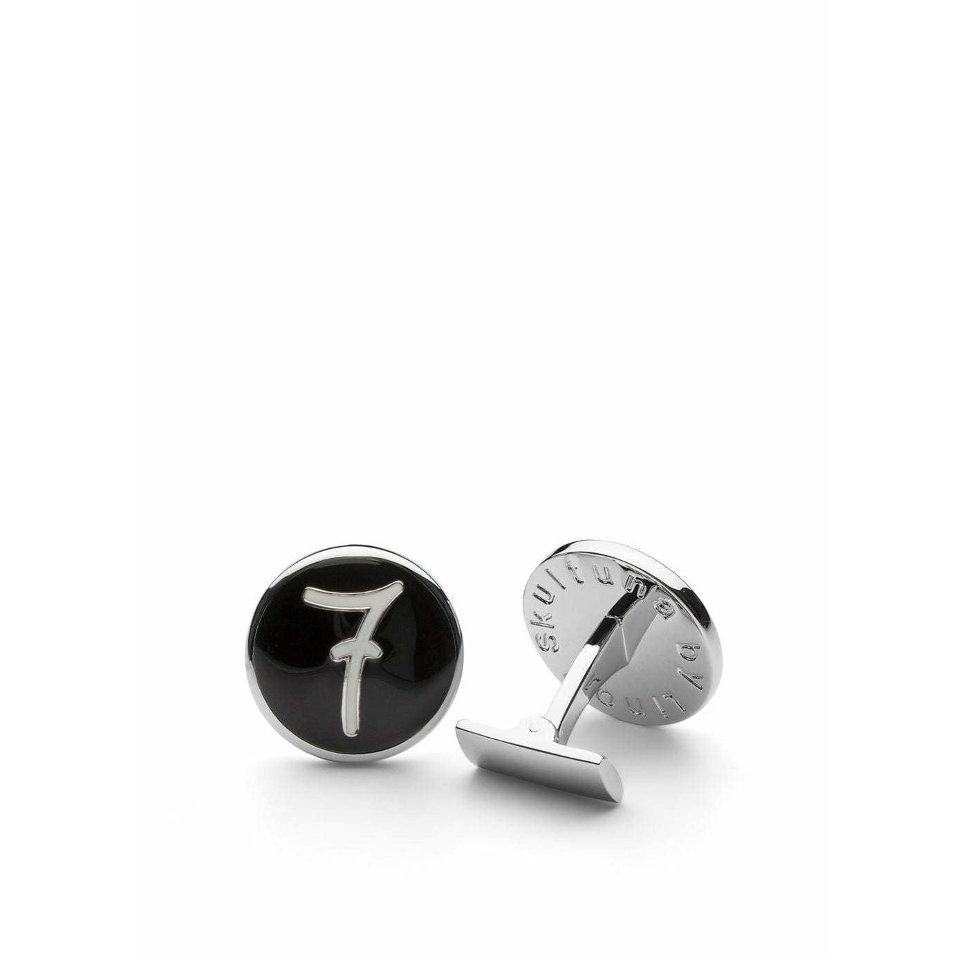 Skultuna Lino Ieluzzi Cufflink Ø1,9 cm, schwarz