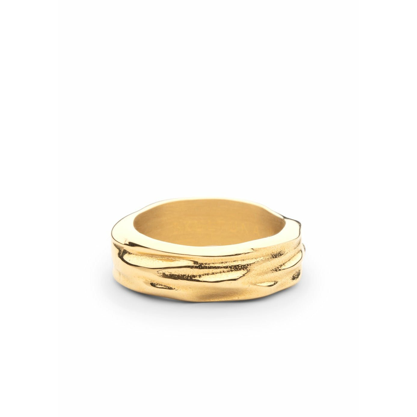 Skultuna Opacos Objetos Anillo grueso Matt Gold, Ø1,97 cm