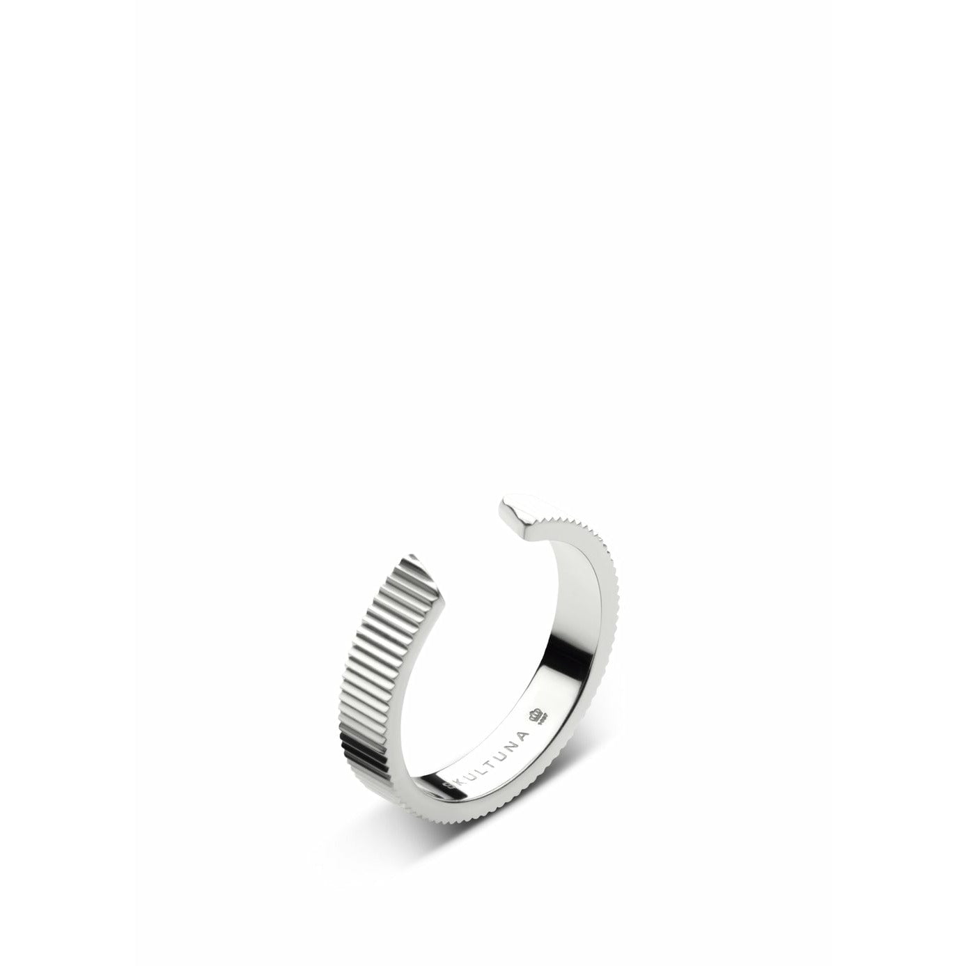 [product_category]-Skultuna Ribbed Ring Medium Polished Steel, ø1,73 Cm-Skultuna-7340037818883-1817-M-SKU-1