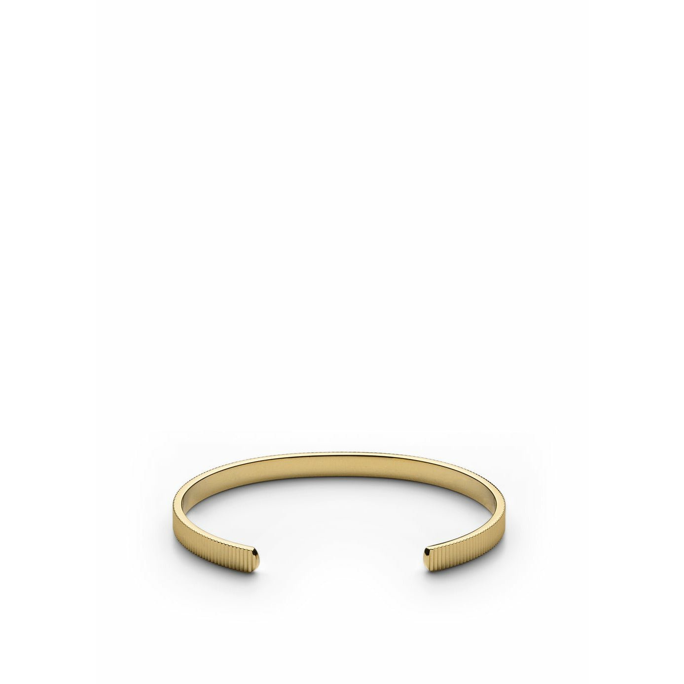 Skultuna Pulsera delgada de oro grande chapado en oro, Ø18,5 cm