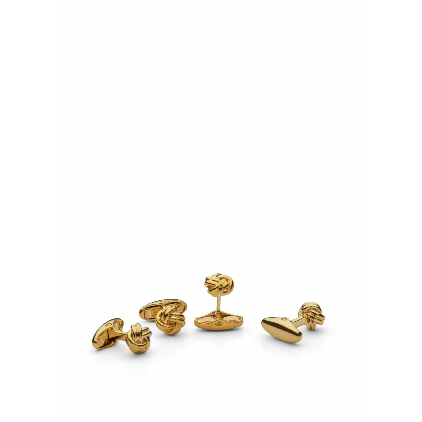 [product_category]-Skultuna Shirt Studs Knot Cufflink, Gold Plated-Skultuna-7340037804671-993-SKU-1