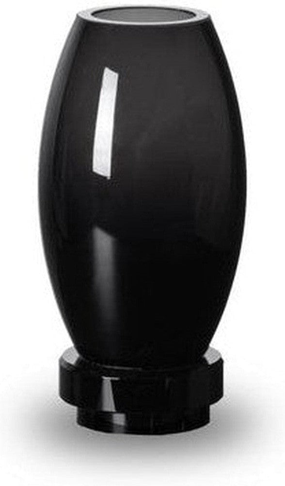 [product_category]-Small modern vase, innovative design, black high end glass. RUD15-Harlequin Poplar-RUD15ZW-1