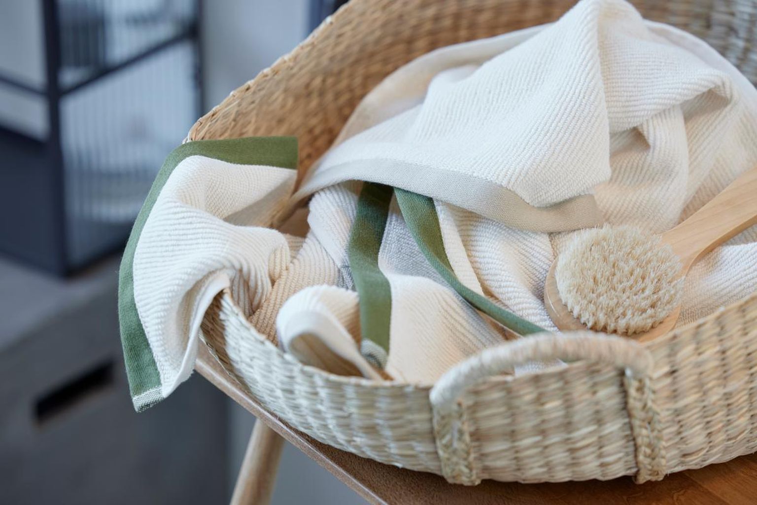 [product_category]-Södahl Contrast Washcloth 30x30, Olive-Södahl-5722000257233-25723-SÖD-5