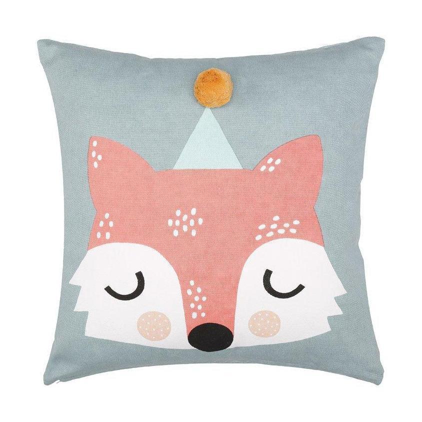 Södahl Coussin Frida Fox, Bleu Sarcelle