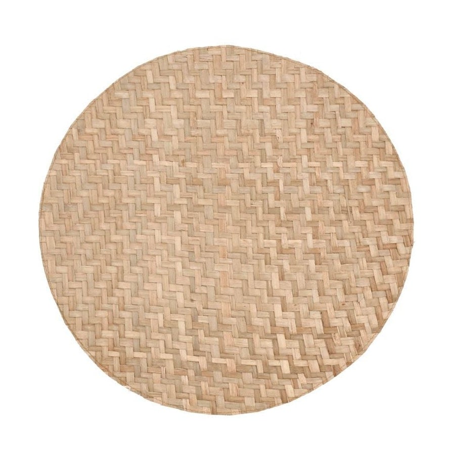 [product_category]-Södahl Herringbone Placemat ø 35 Cm, Natural Brown-Södahl-5722000246244-24624-SOD-1