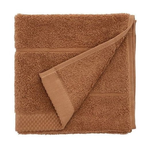 Södahl Line Washcloth 30x30, Toffee Brown