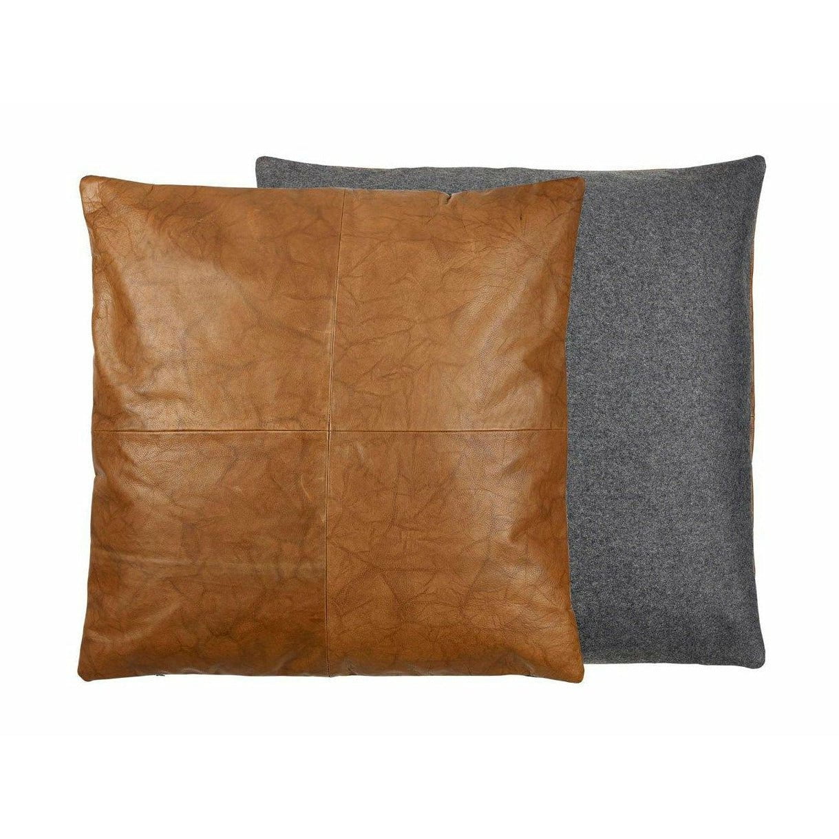 [product_category]-Södahl Lodge Leather Cushion, Black/Tobacco-Södahl-5722007232288-723228-SOD-1