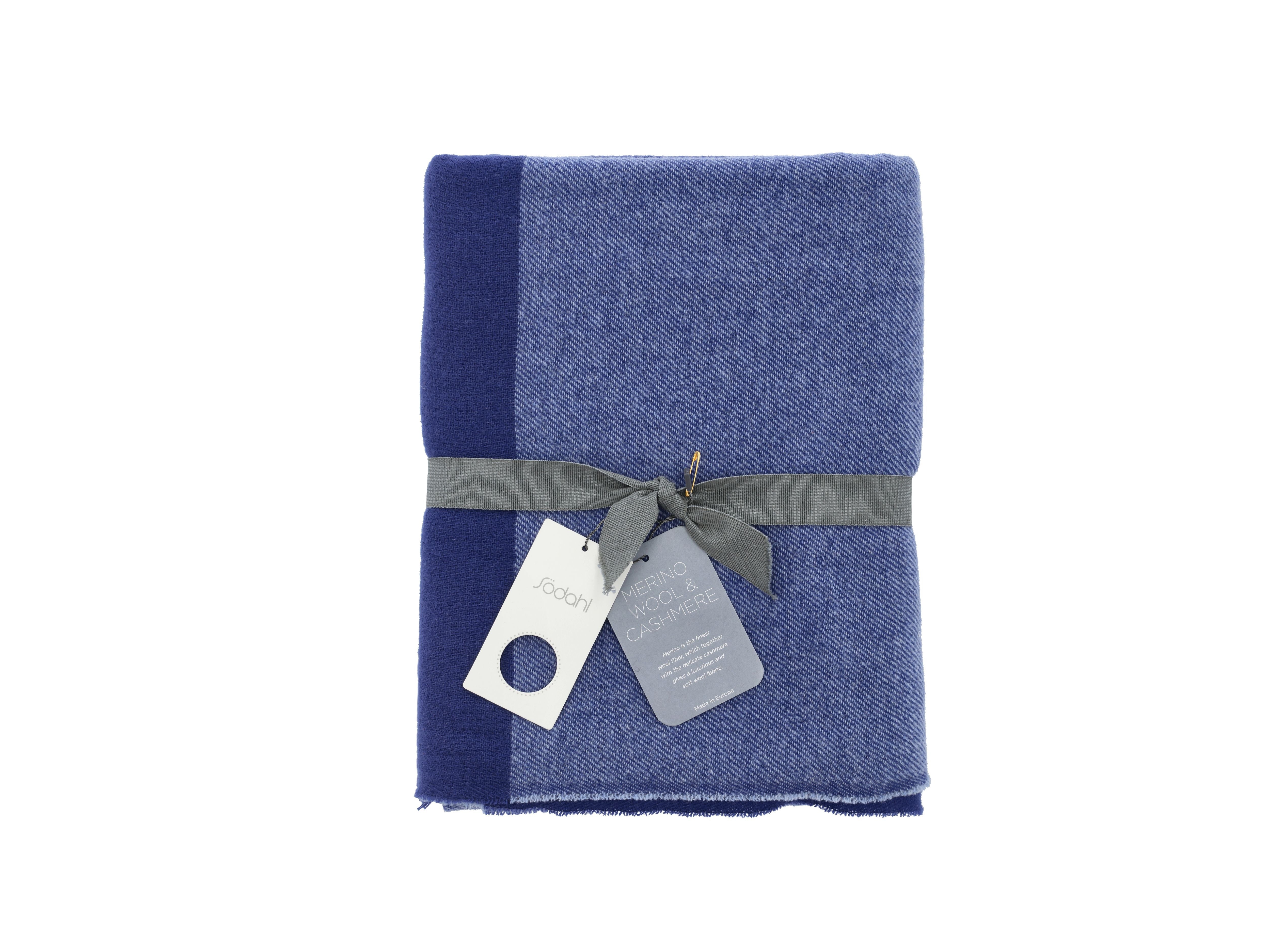 [product_category]-Södahl Merino Blanket 140x200 Cm, Royal Blue-Södahl-5722000282341-28234-SOD-1