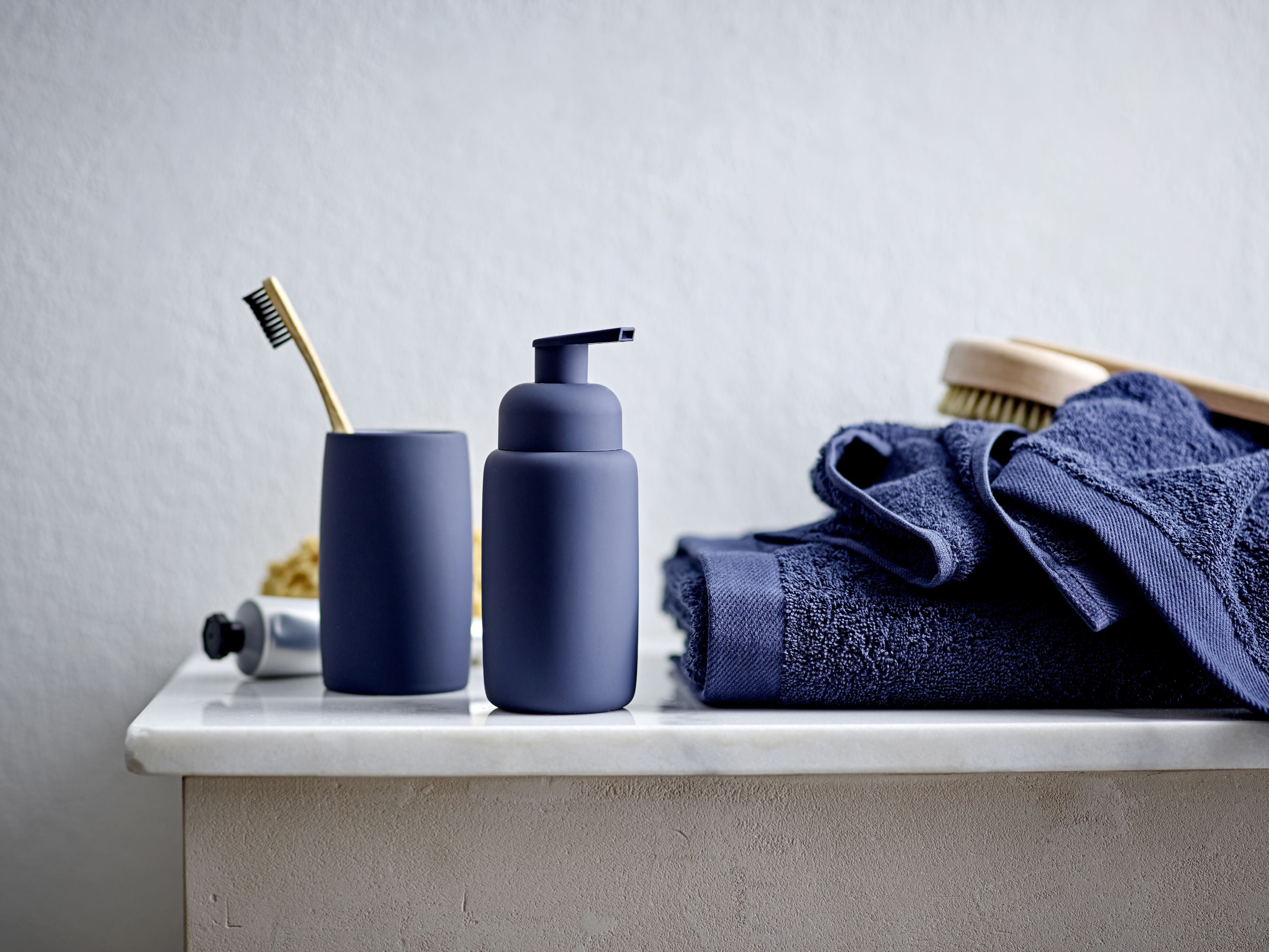 [product_category]-Södahl Mono Soap Dispenser, Navy Blue-Södahl-5722000305361-30536-SOD-2