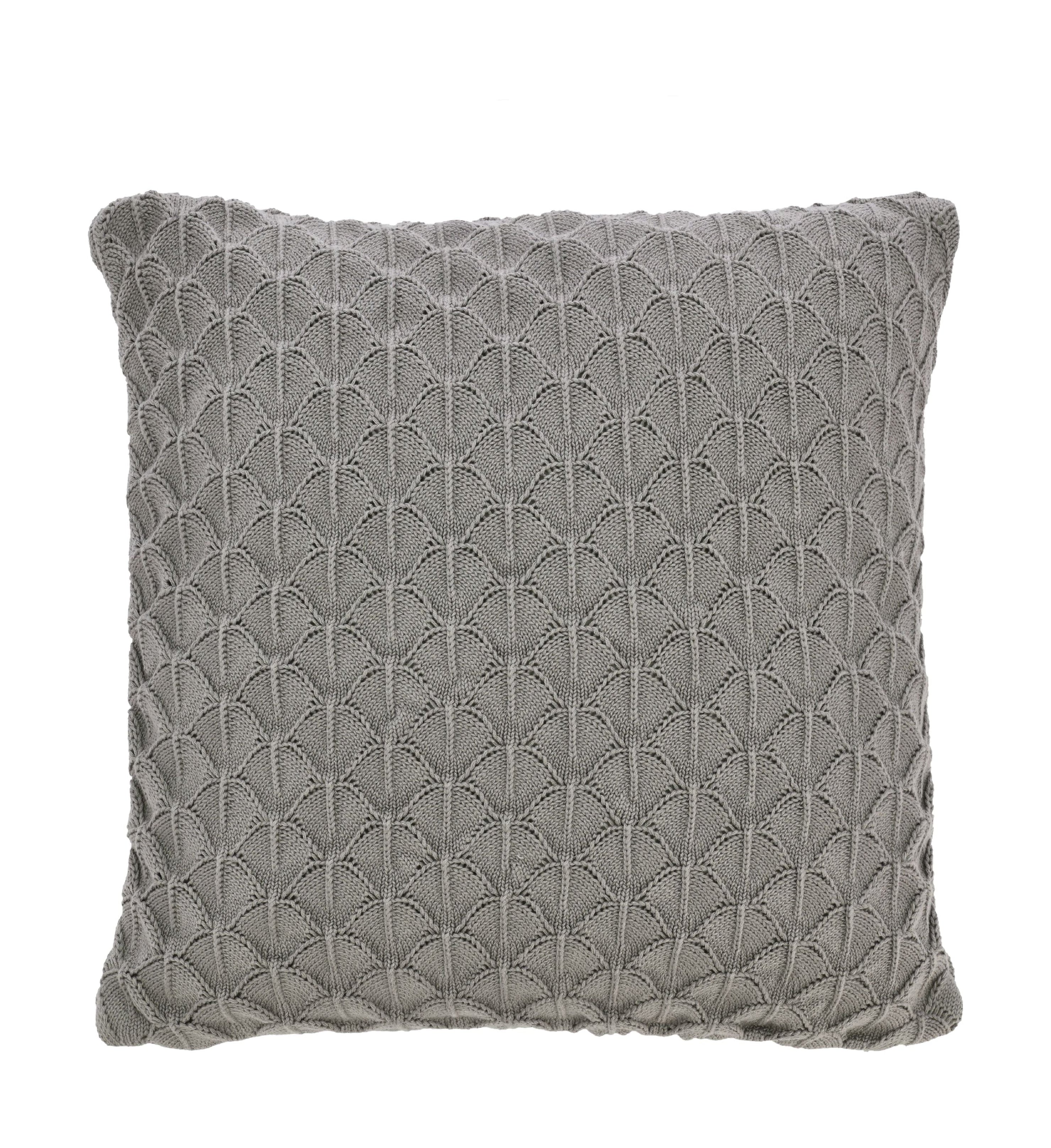 Södahl Scallop coussin couvercle 45x45 cm, gris