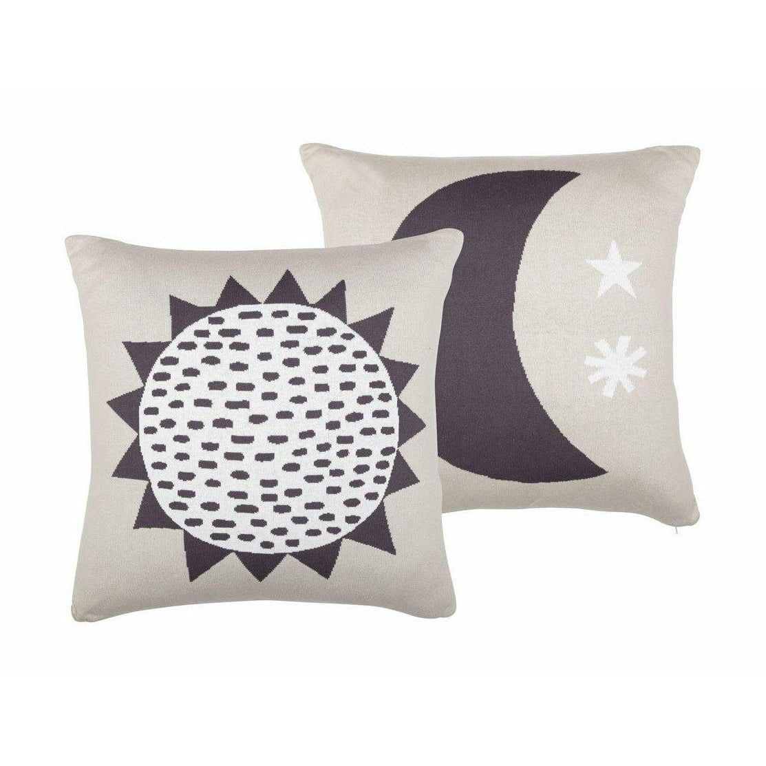 Södahl Sun & Moon Cushion, zwart