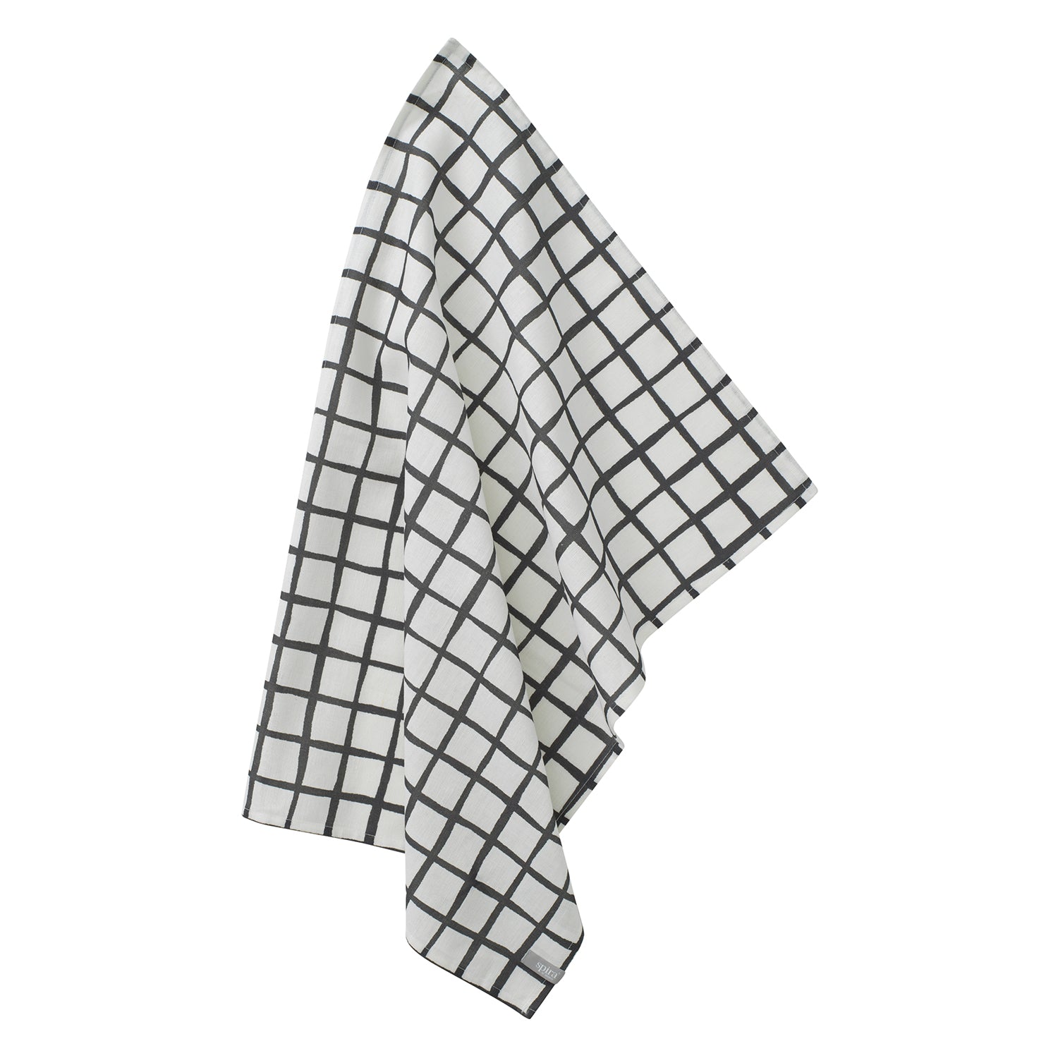 [product_category]-Spira Ruta Kitchen Towel, Asphalt-Spira of Sweden-7333001200531-6595-SPI-2