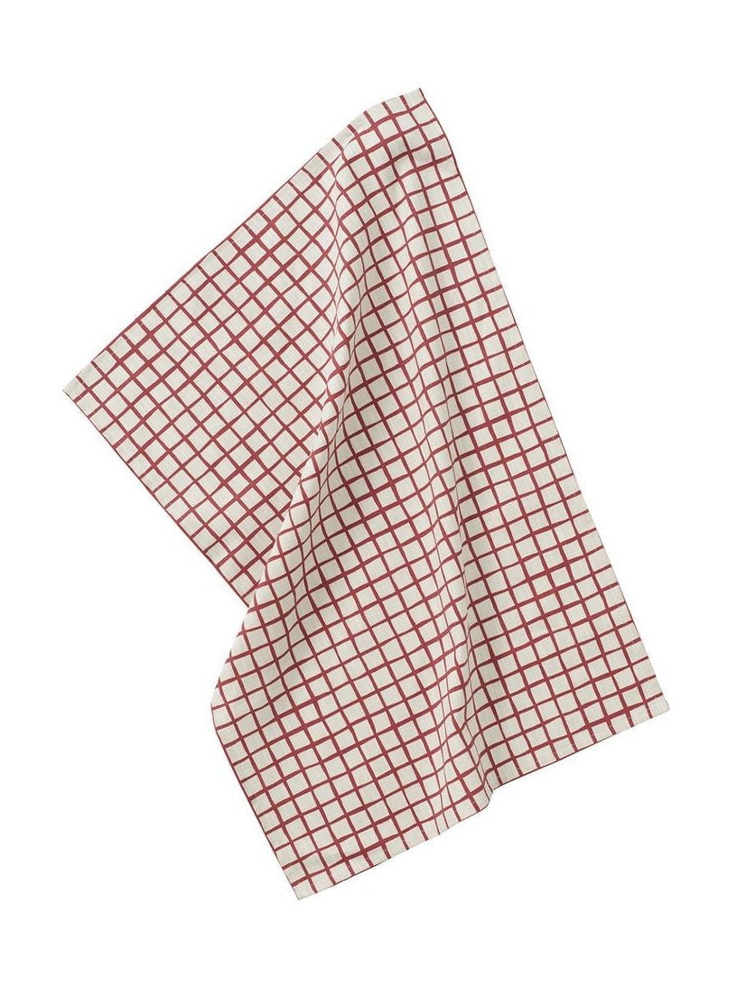 [product_category]-Spira Ruta Tea Towel 47x65 Cm, Red-Spira of Sweden-7333001017702-6308-SPI-1