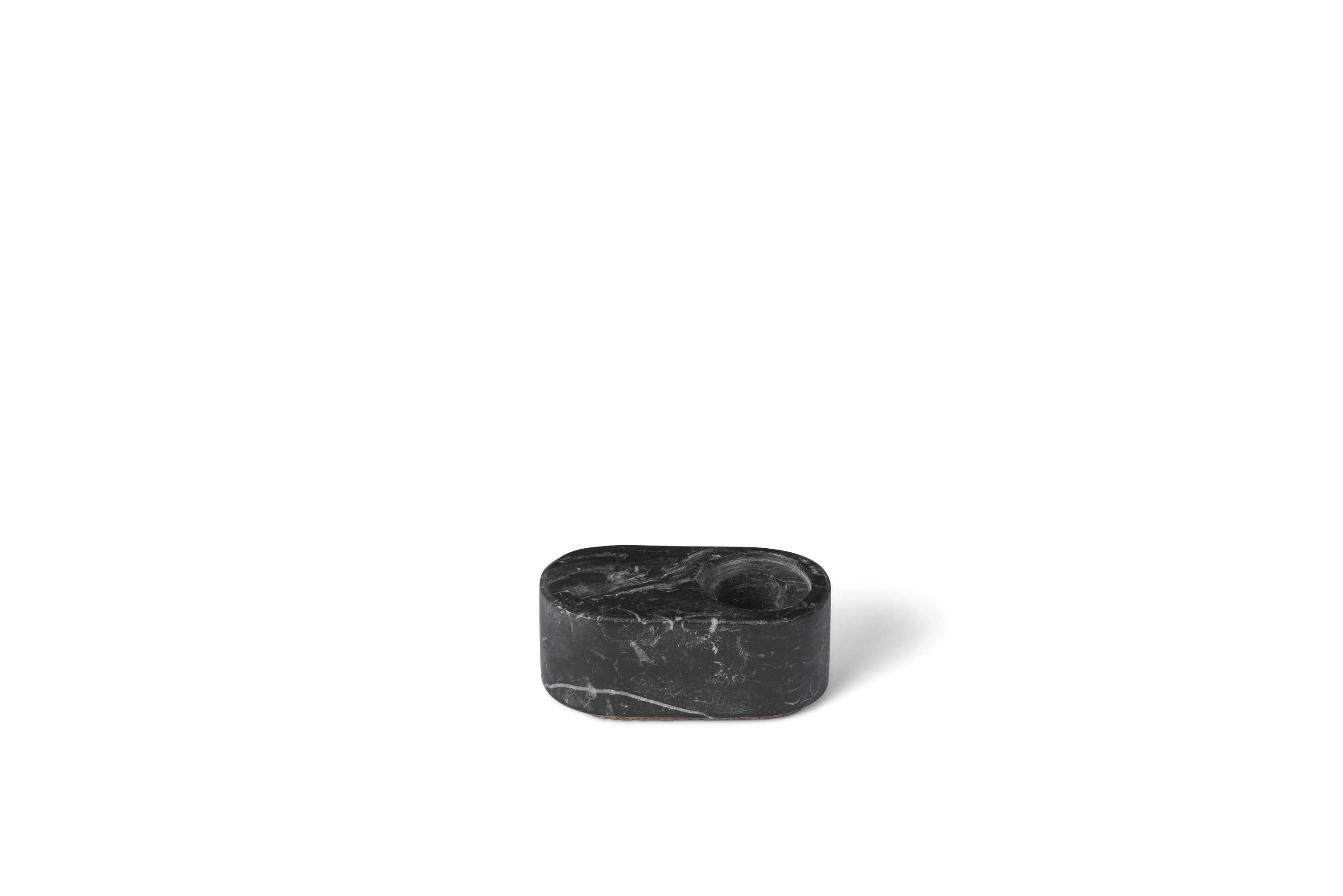 [product_category]-Spring Copenhagen Ovaali Candle Holder, Black-Spring Copenhagen-5713487064544-7041-SPR-2