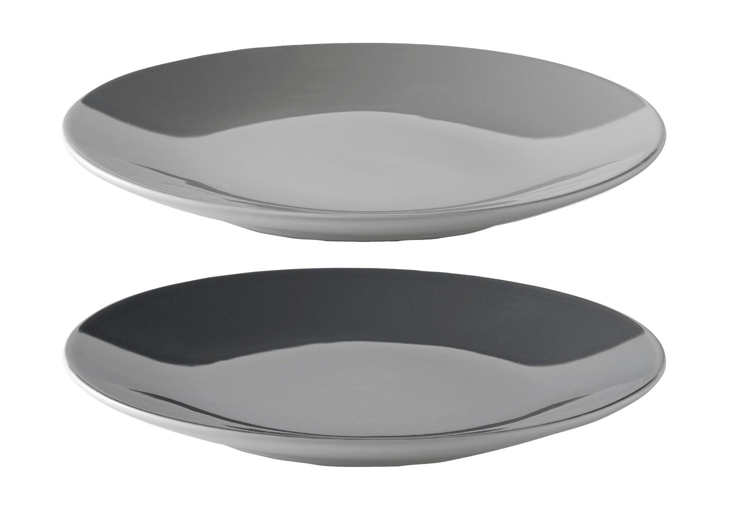 [product_category]-Stelton Emma Plate Set Of 2 ø 18 Cm, Grey-Stelton-5709846019201-X-209-1-STE-1