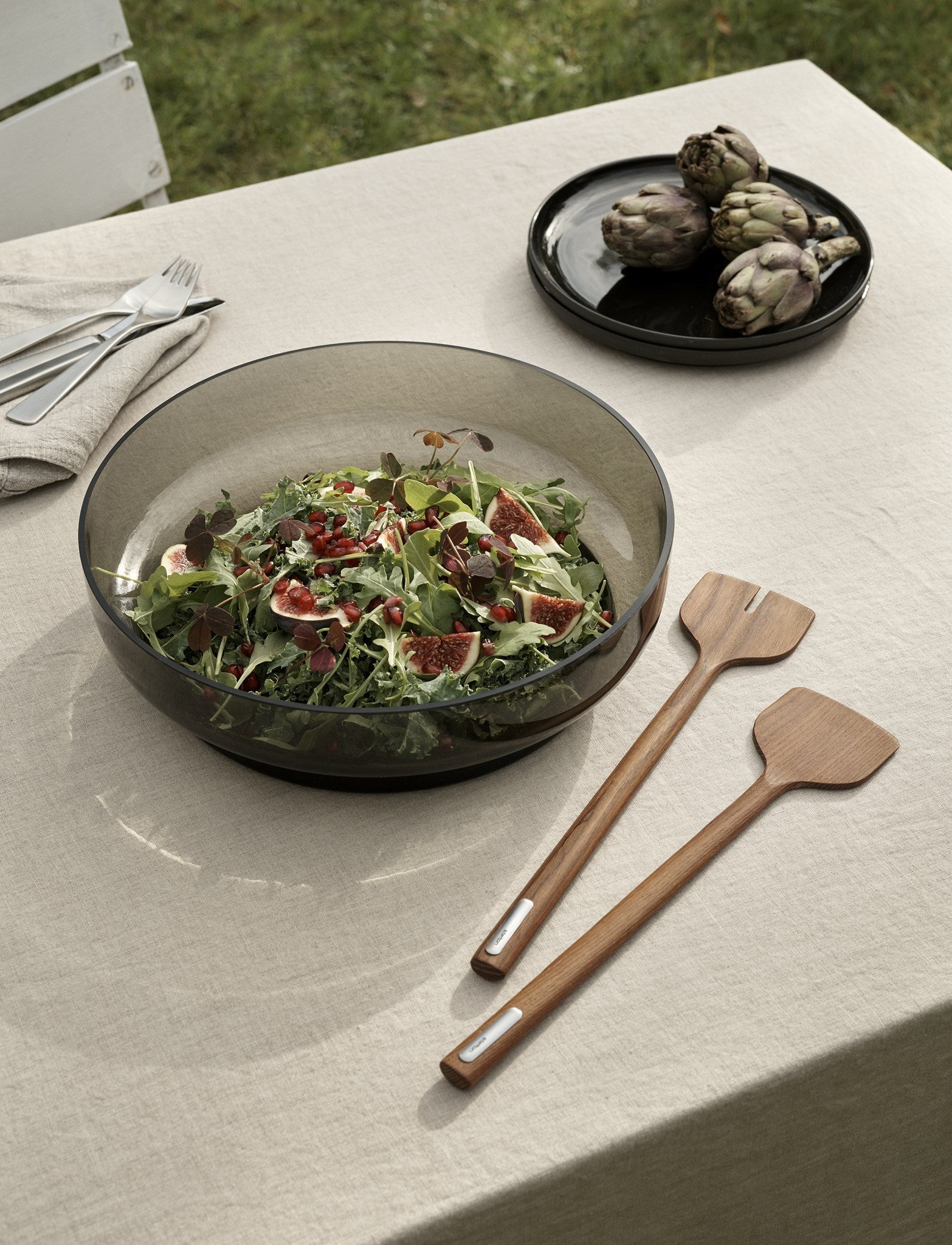 Stelton Hoop Salad Cutlery, Ash