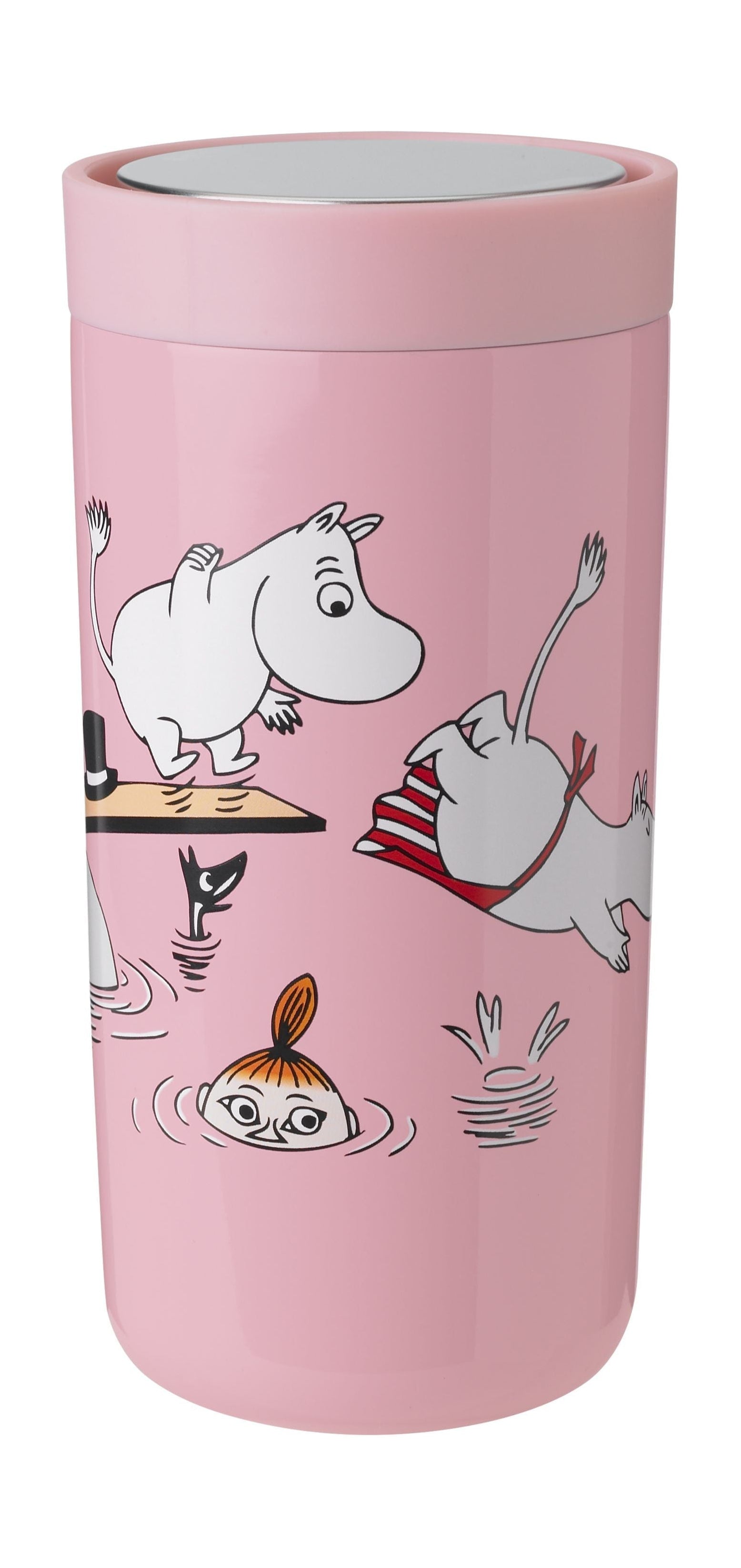 Stelton para hacer clic en la copa aislada de vacío 0,4 L, Moomin Swim