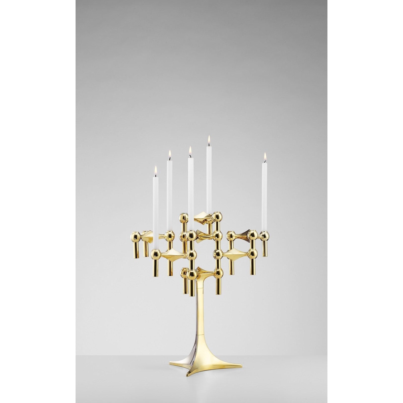 [product_category]-Stoff Nagel Candle Holder, Brass-STOFF Nagel-5700002079534-9045-STO-2