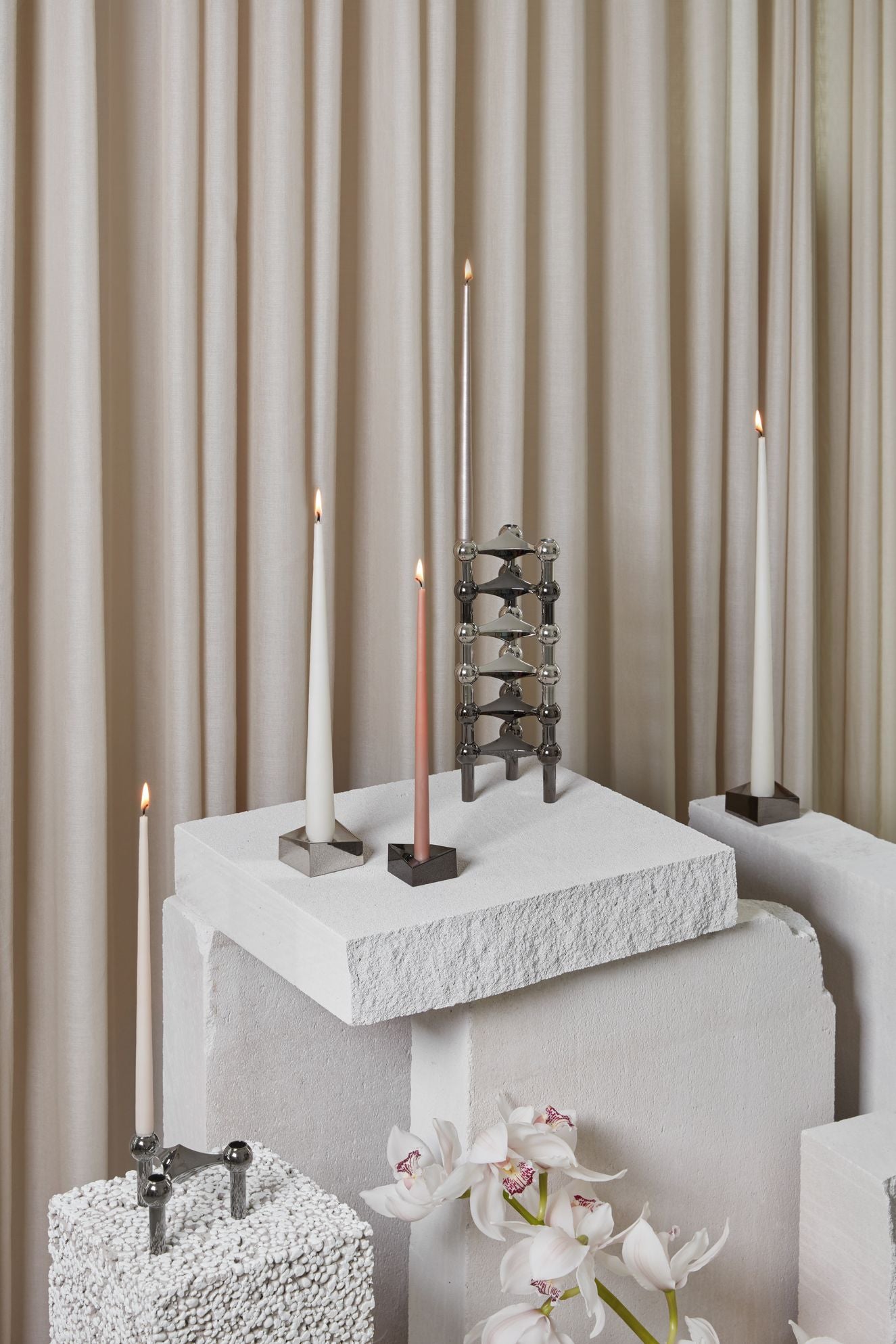 [product_category]-Stoff Nagel Candle Holder Large, Chrome-STOFF Nagel-5700002185891-5101-STO-3