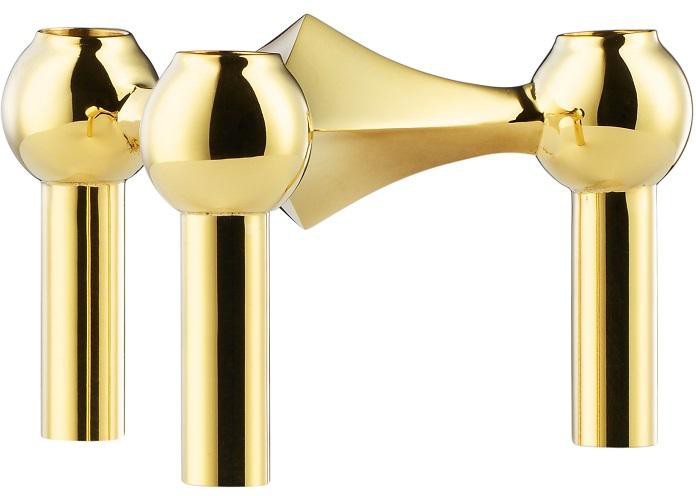 [product_category]-Stoff Nagel Candle Holder Single, Brass-STOFF Nagel-8719324341165-9005-STO-1