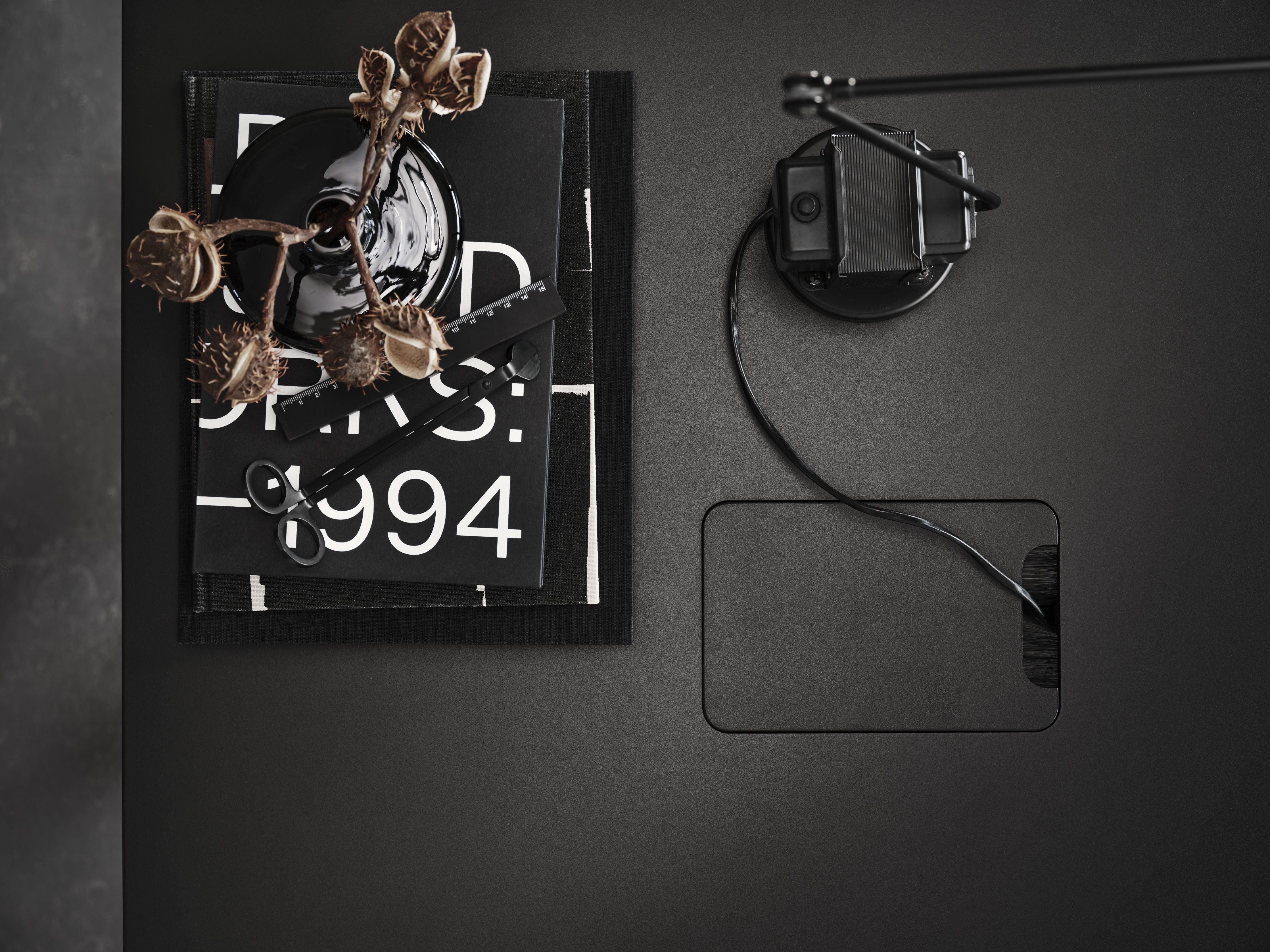 [product_category]-String Furniture Works Work Table 78x160 Cm, Black/Black-String Furniture-DT16078-13-1+ETM-13-1-STR-4