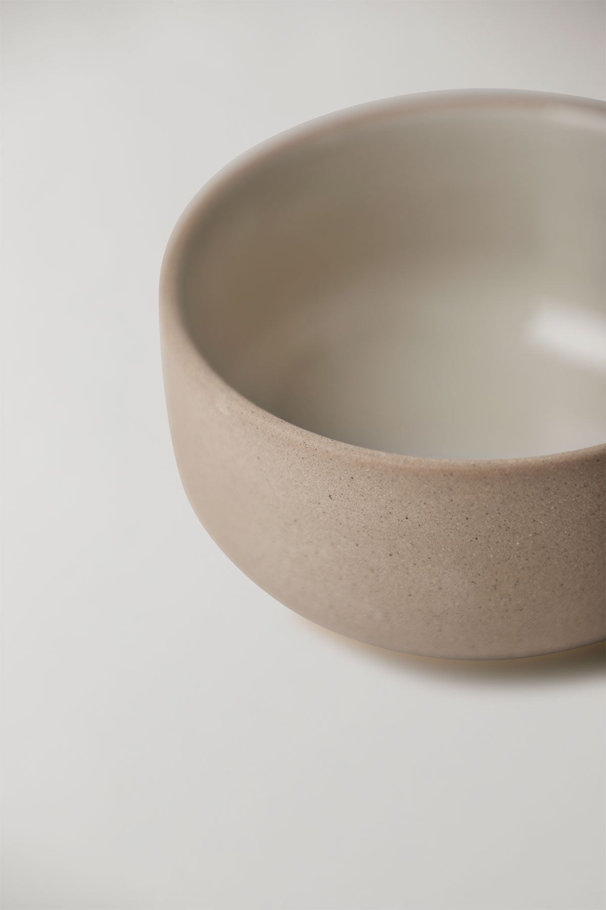 Studio About Clayware Set Of 2 Bowls, Sand/Grey