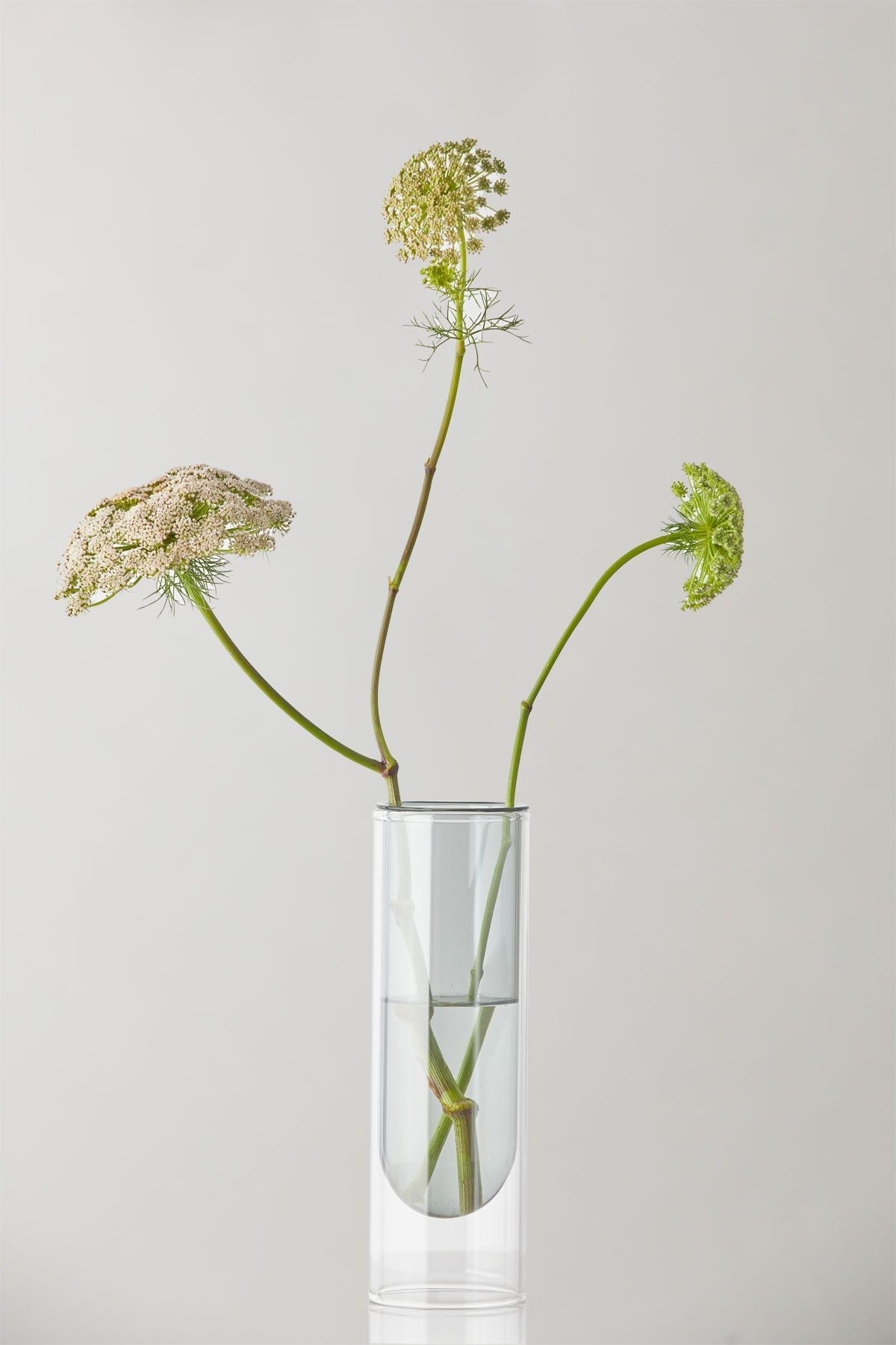 [product_category]-Studio About Flower Tube Vase 20 Cm, Smoke-Studio About-5714356007020-65200S-STU-5