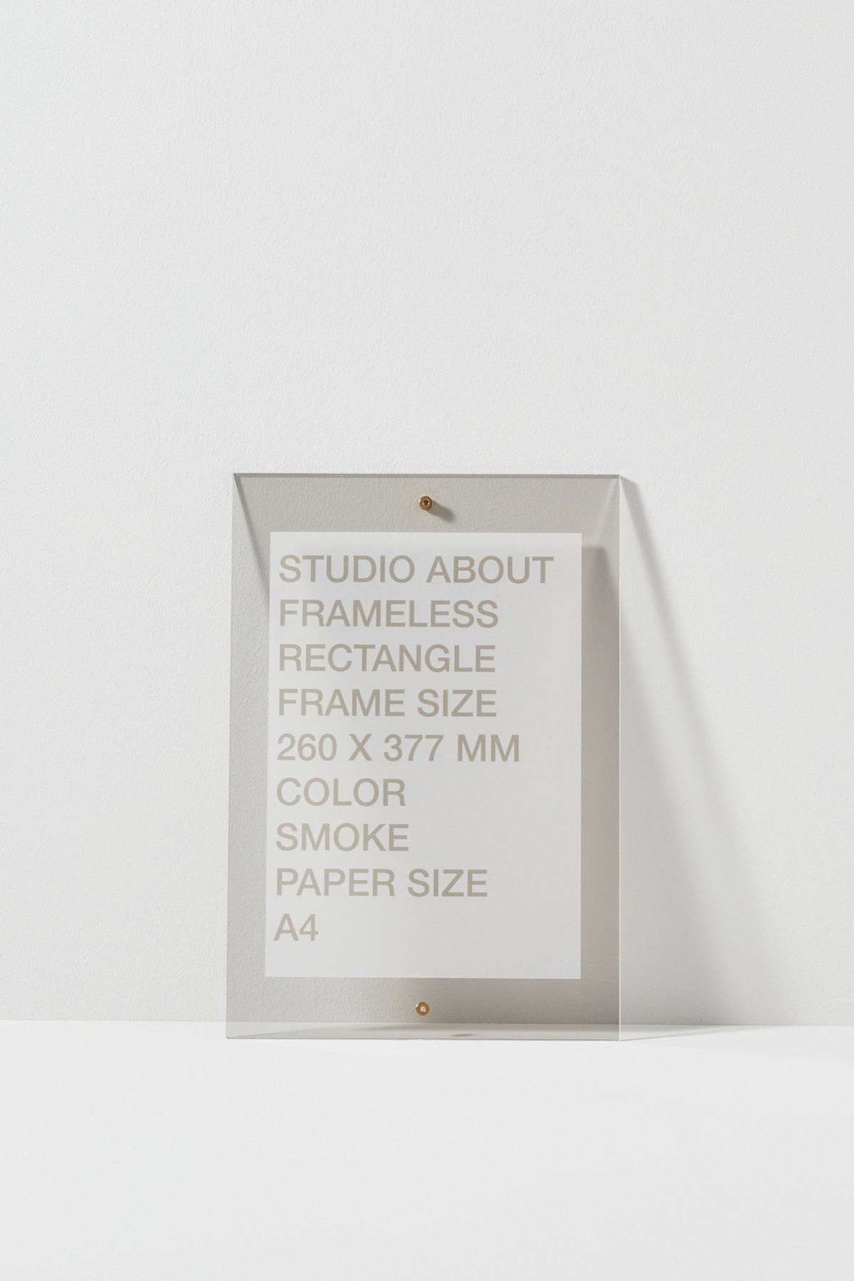 [product_category]-Studio About Frameless Frame A4 Rectangle, Smoke-Studio About-5714356015070-260377A4S-STU-4