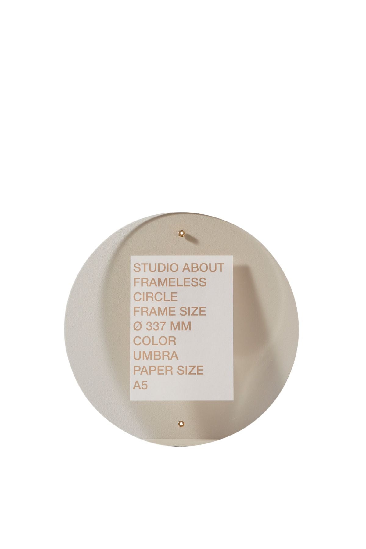 [product_category]-Studio About Frameless Frame A5 Circle, Umbra-Studio About-5714356015209-337A5U-STU-1