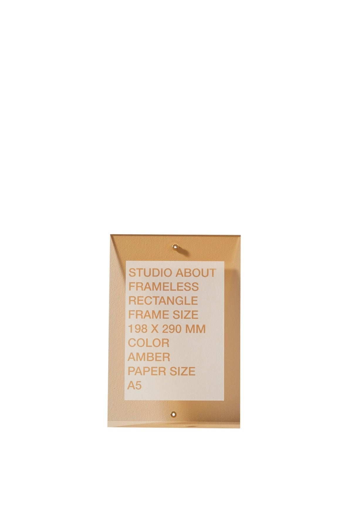 [product_category]-Studio About Frameless Frame A5 Rectangle, Amber-Studio About-5714356015018-198290A5A-STU-1